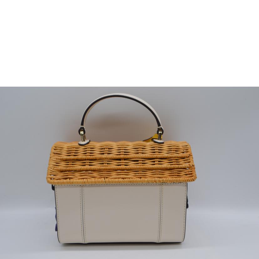 Kate　spade ケイトスペード/ワイルドペダルウィッカーバードハウス2wayハンド/KA775//SAランク/89