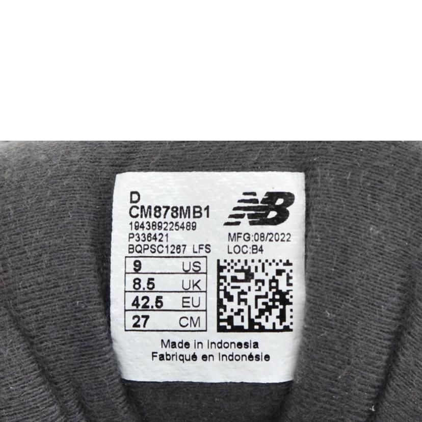 NB ニューバランス/CM878／ダークグレー/CM878MB1//ｻｲｽﾞ:27cm/ABランク/75