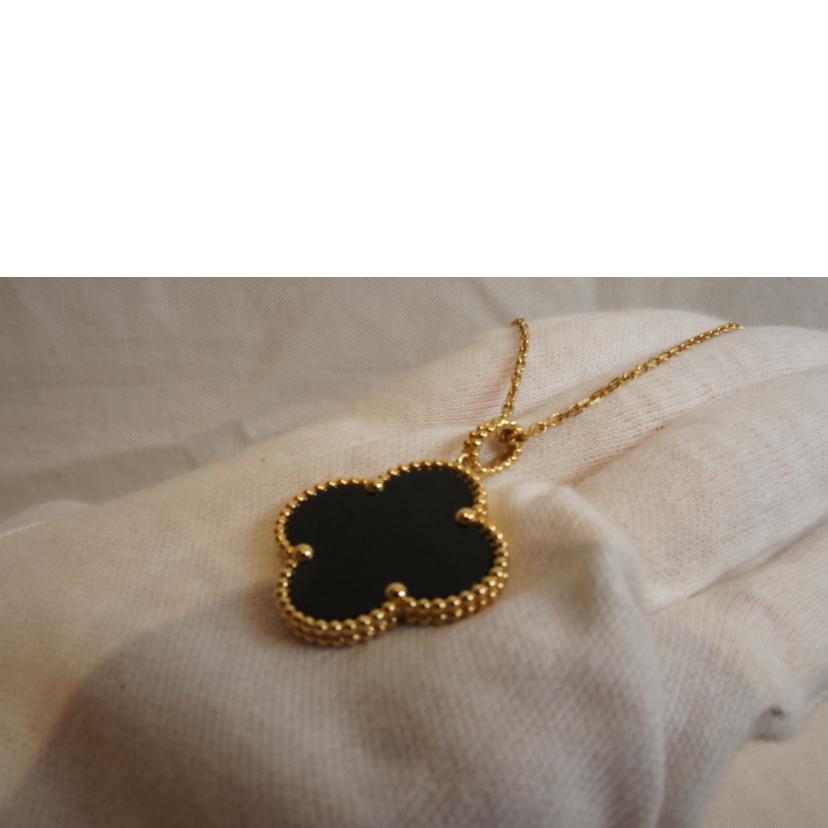 VanCleef＆Arpels ヴァンクリーフアーペル/K18YGマジックアルハンブラロングNC／オニキス1モチーフ/VCARO49M00//JF286761/Aランク/92