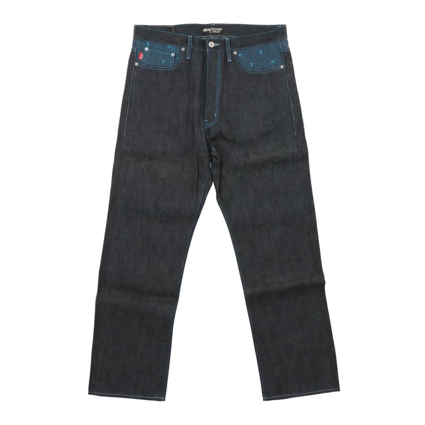 STUSSY ステゥーシー/ストレートデニム/バックロゴ切替/ROUGH & RUGGED//Sランク/42