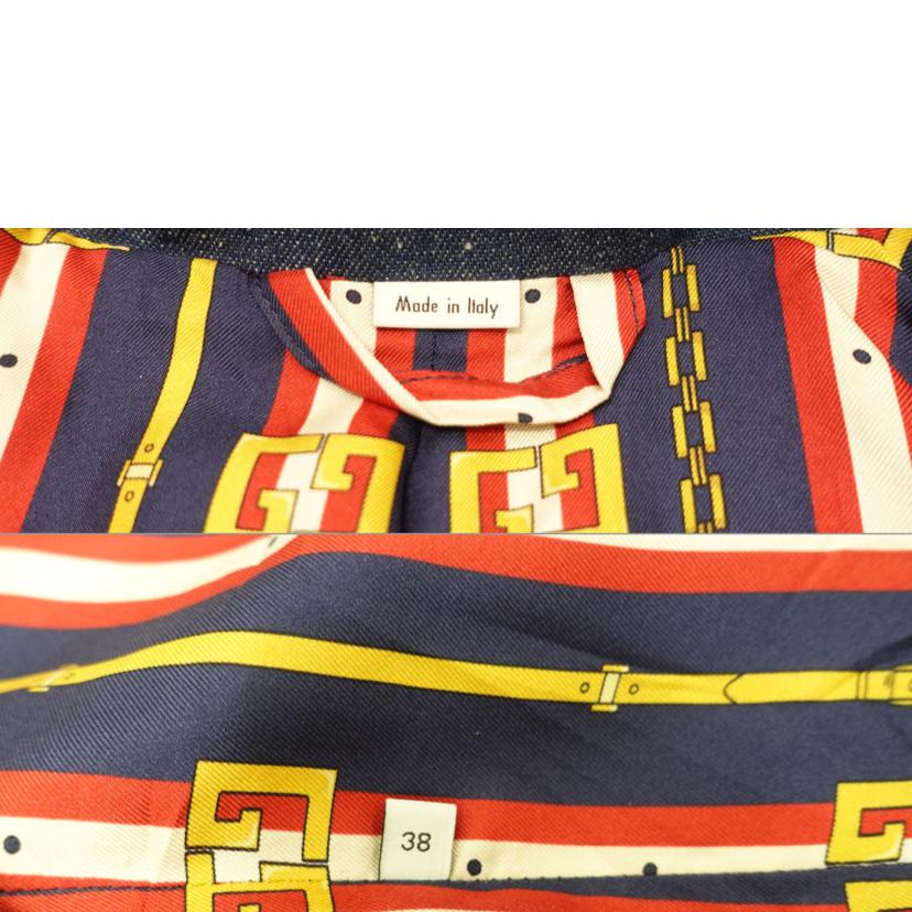 GUCCI グッチ/◇デニム＆レザージャケット/38サイズ//Bランク/88