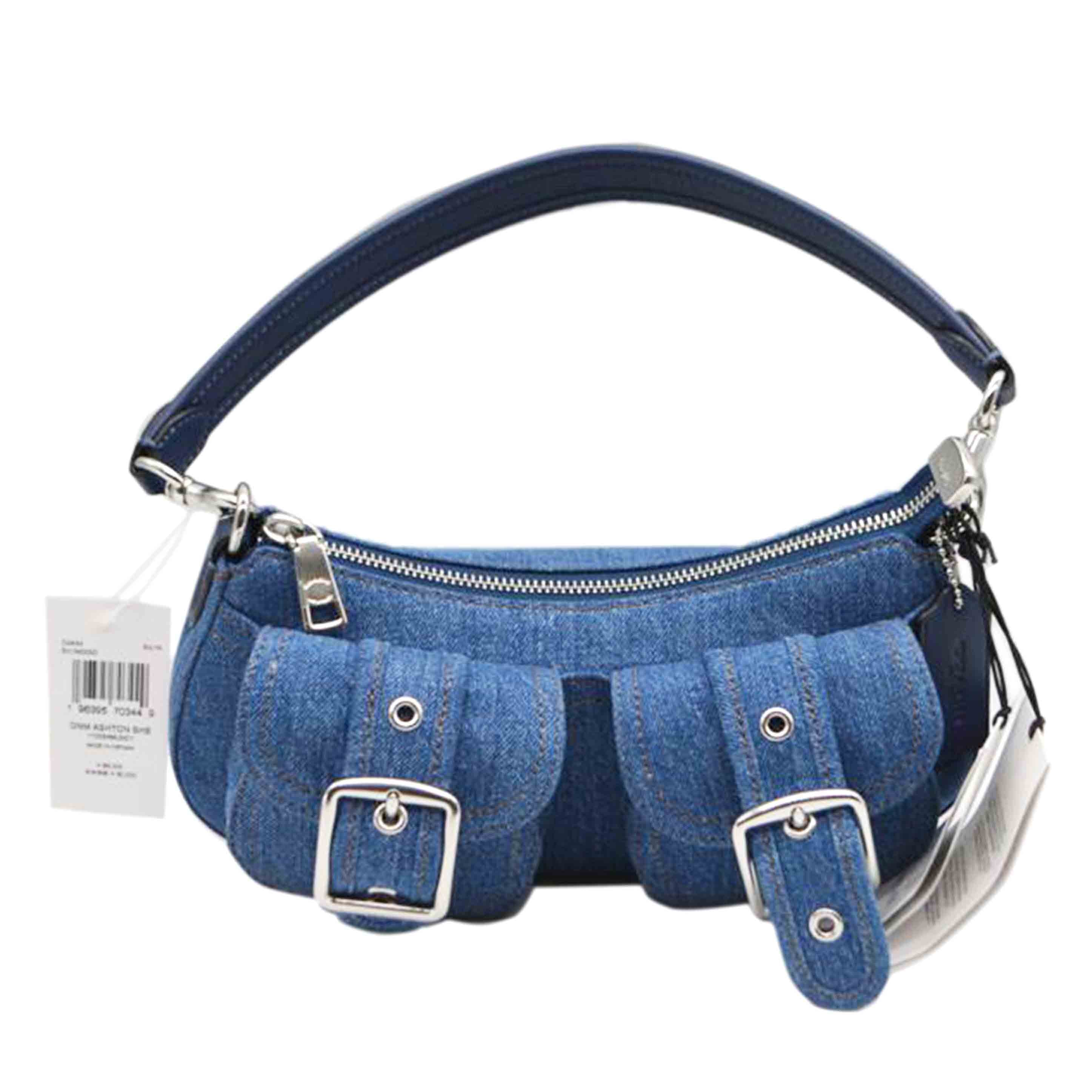 COACH コーチ　/アシュトンデニム2wayレザーショルダー/CAK44//M24**/Sランク/89
