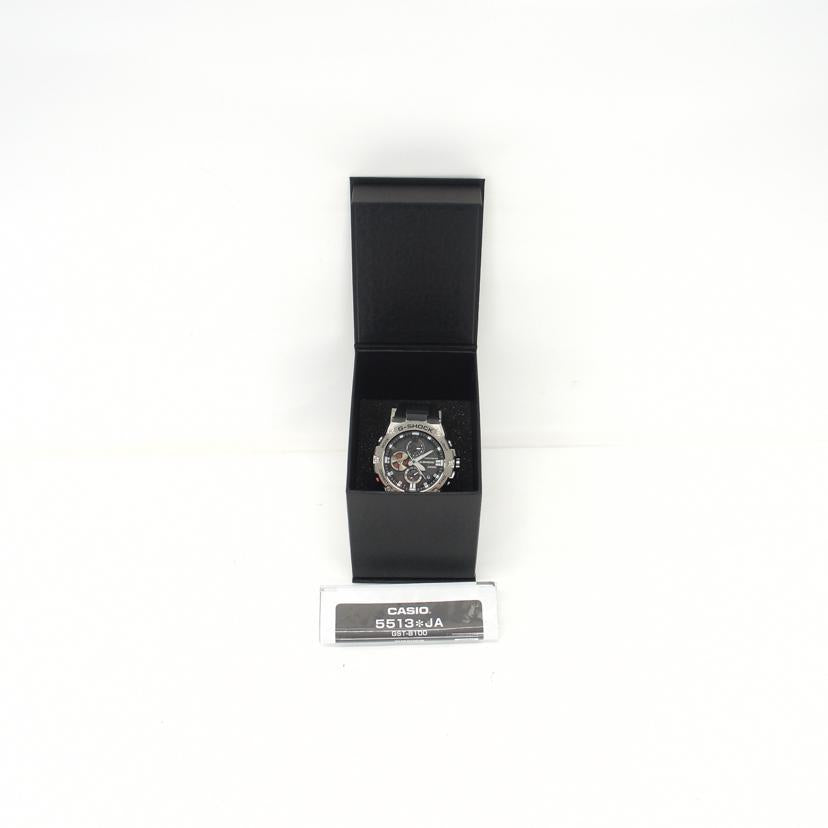 CASIO カシオ/G-SHOCK/G-STEEL/タフソーラー×スマホリンク/GST-B100-1AJF//003*****/Aランク/65