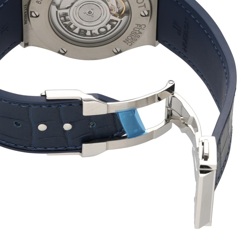HUBLOT ウブロ/クラシックフュージョン・チタニウムブルー/メンズ/自動巻/541.NX.7170.LR//153****/SAランク/40