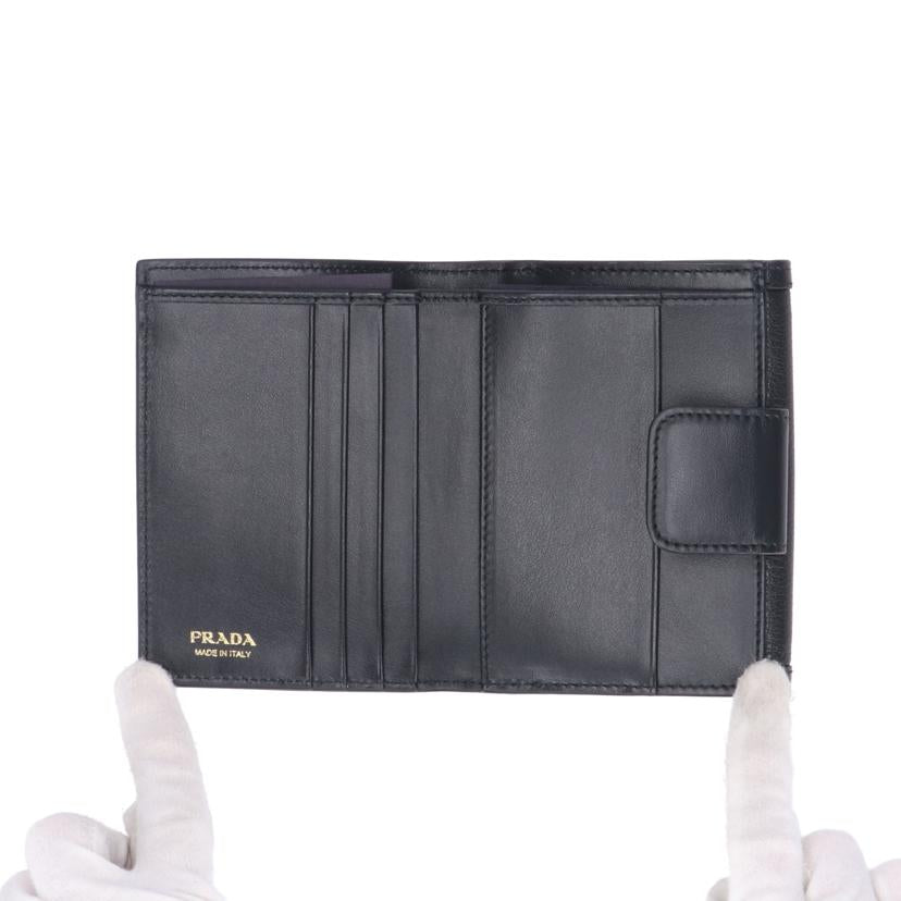 PRADA プラダ/Wホックコンパクトウォレット/1MH523//107*/Aランク/77