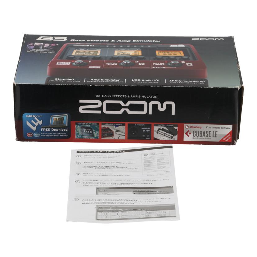 ZOOM ズーム　/ベース用マルチエフェクター/B3//B14041621/Bランク/67