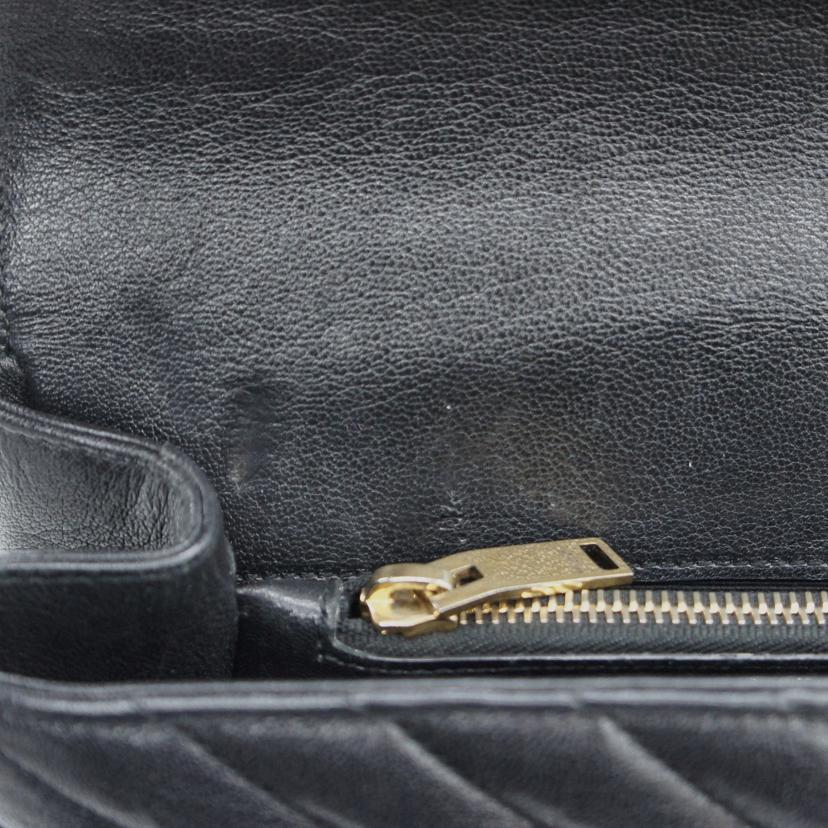 SAINT　LAURENT サンローラン/カレジ／ミディアム／チェーンショルダーバッグ／ブラック/BRM07//428***/ABランク/18