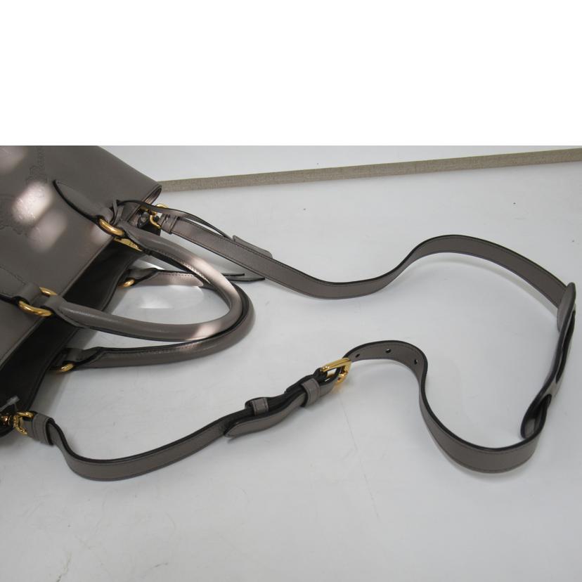 PRADA/グレインカーフ／2WAYトートバッグ/1BA579//Aランク/63