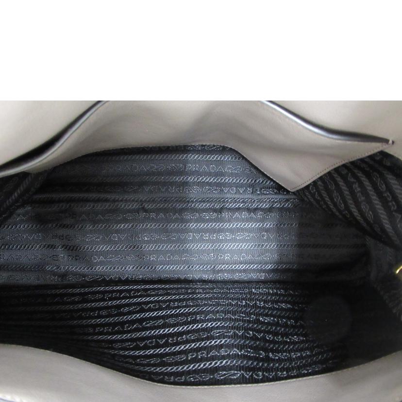 PRADA/グレインカーフ／2WAYトートバッグ/1BA579//Aランク/63