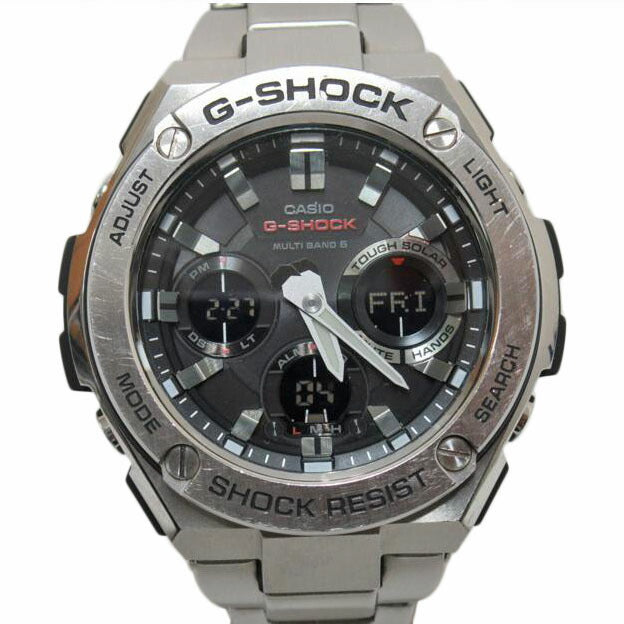CASIO/G－SHOCK／Gスチール／電波ソーラー/GST-W110D//Bランク/63