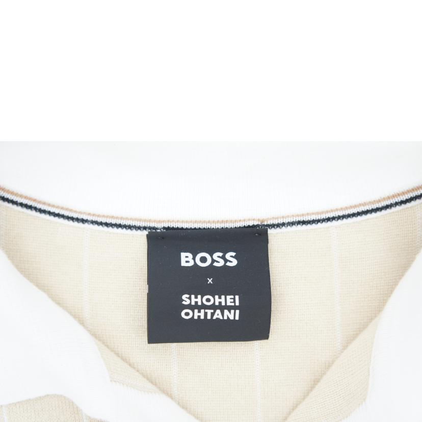 HUGO　BOSS ヒューゴボス/×大谷翔平　コットンニット　ポロシャツ／ベージュ/50531161//サイズ　XL/Bランク/05
