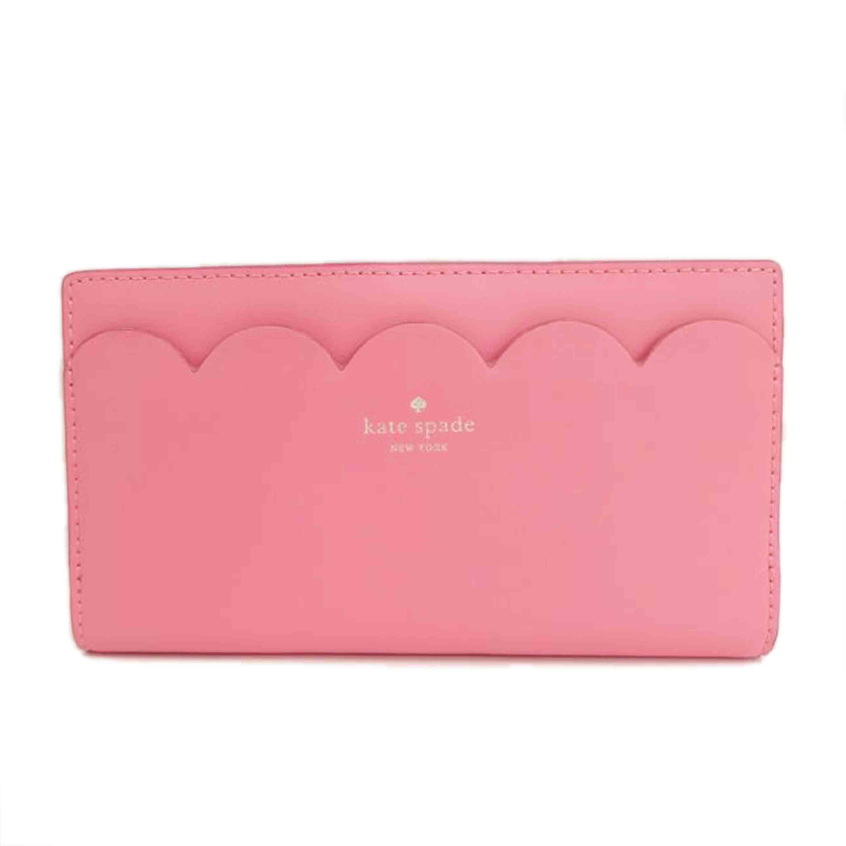 KateSpade ｹｰﾄｽﾍﾟｰﾄﾞ/フラワー折り畳み財布／ピンク//ABランク/82