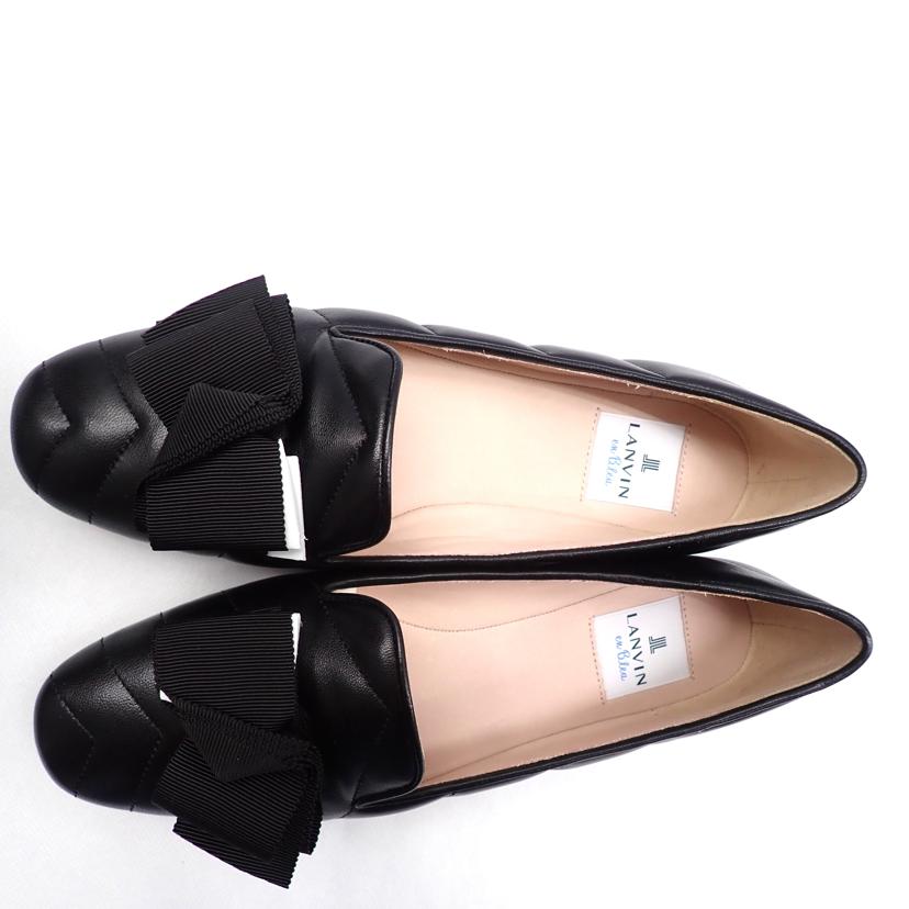 LANVIN en Bleu ランバン オン ブルー/★ LANVIN リボンモチーフキルティングカッターパンプス/2777//23.5cm/Aランク/62