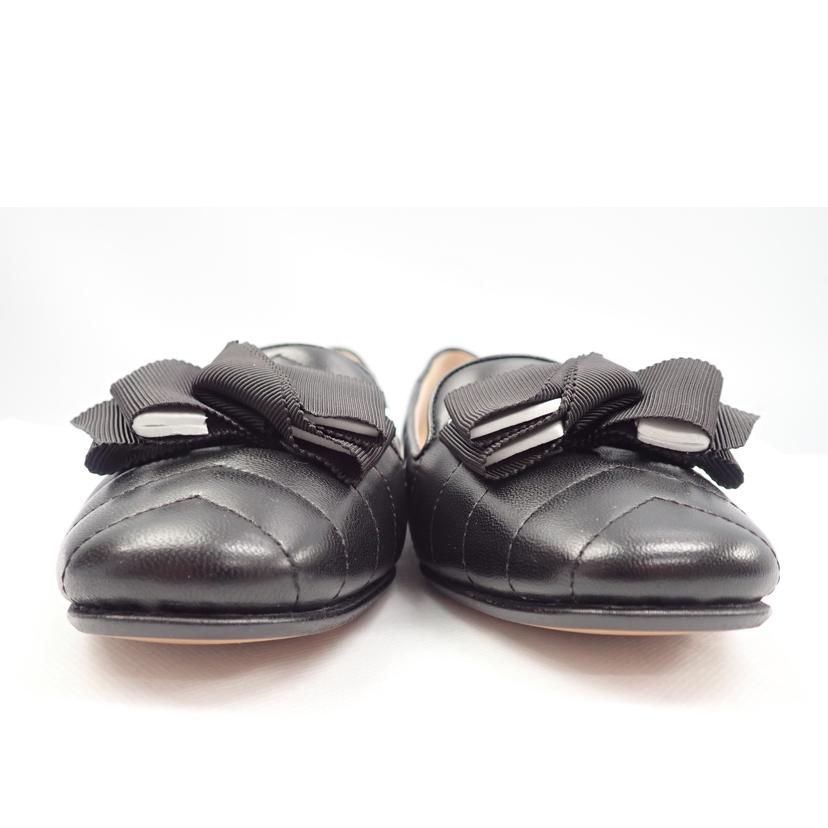 LANVIN en Bleu ランバン オン ブルー/★ LANVIN リボンモチーフキルティングカッターパンプス/2777//23.5cm/Aランク/62