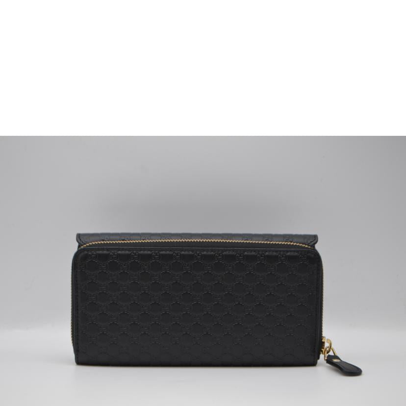 GUCCI グッチ/マイクログッチシマジップラウンドレザー長財布/449364//114*/SAランク/89