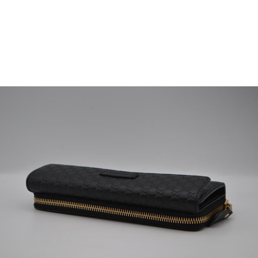 GUCCI グッチ/マイクログッチシマジップラウンドレザー長財布/449364//114*/SAランク/89