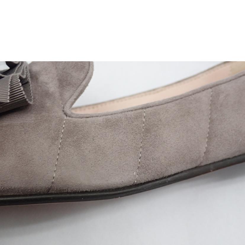 LANVIN en Bleu ランバン オン ブルー/★ LANVIN リボンモチーフキルティングカッターパンプス/2777//23.5cm/Aランク/62