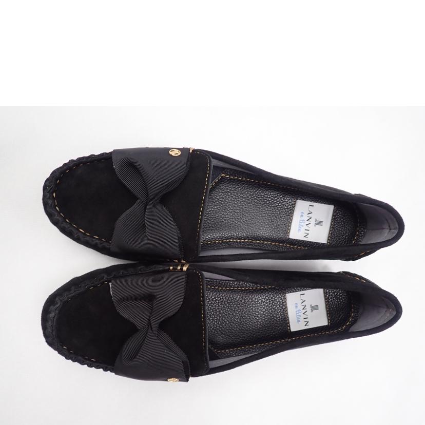 LANVIN en Bleu ランバン オン ブルー/★ LANVIN リボンモチーフソフトモカシンパンプス/2486//24.0cm/Aランク/62