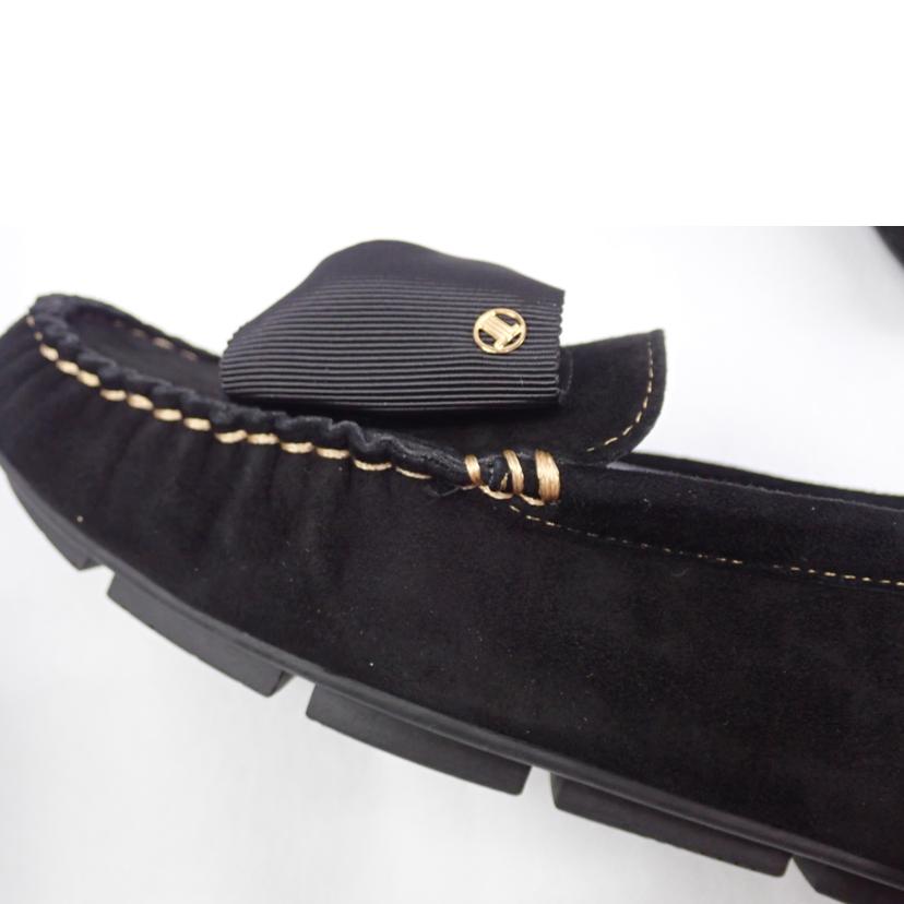 LANVIN en Bleu ランバン オン ブルー/★ LANVIN リボンモチーフソフトモカシンパンプス/2486//24.0cm/Aランク/62