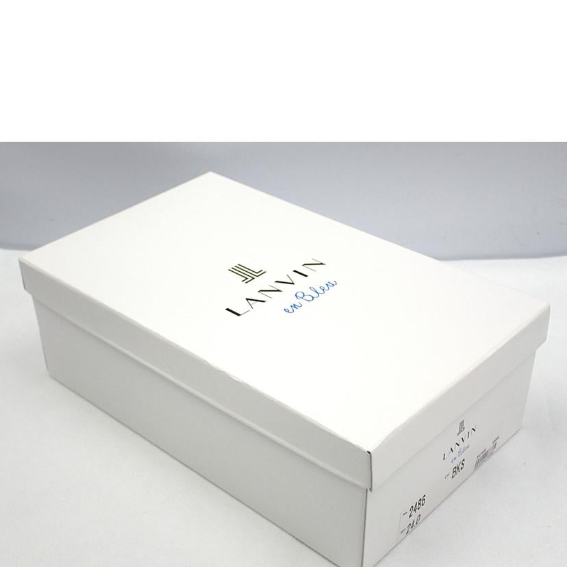 LANVIN en Bleu ランバン オン ブルー/★ LANVIN リボンモチーフソフトモカシンパンプス/2486//24.0cm/Aランク/62