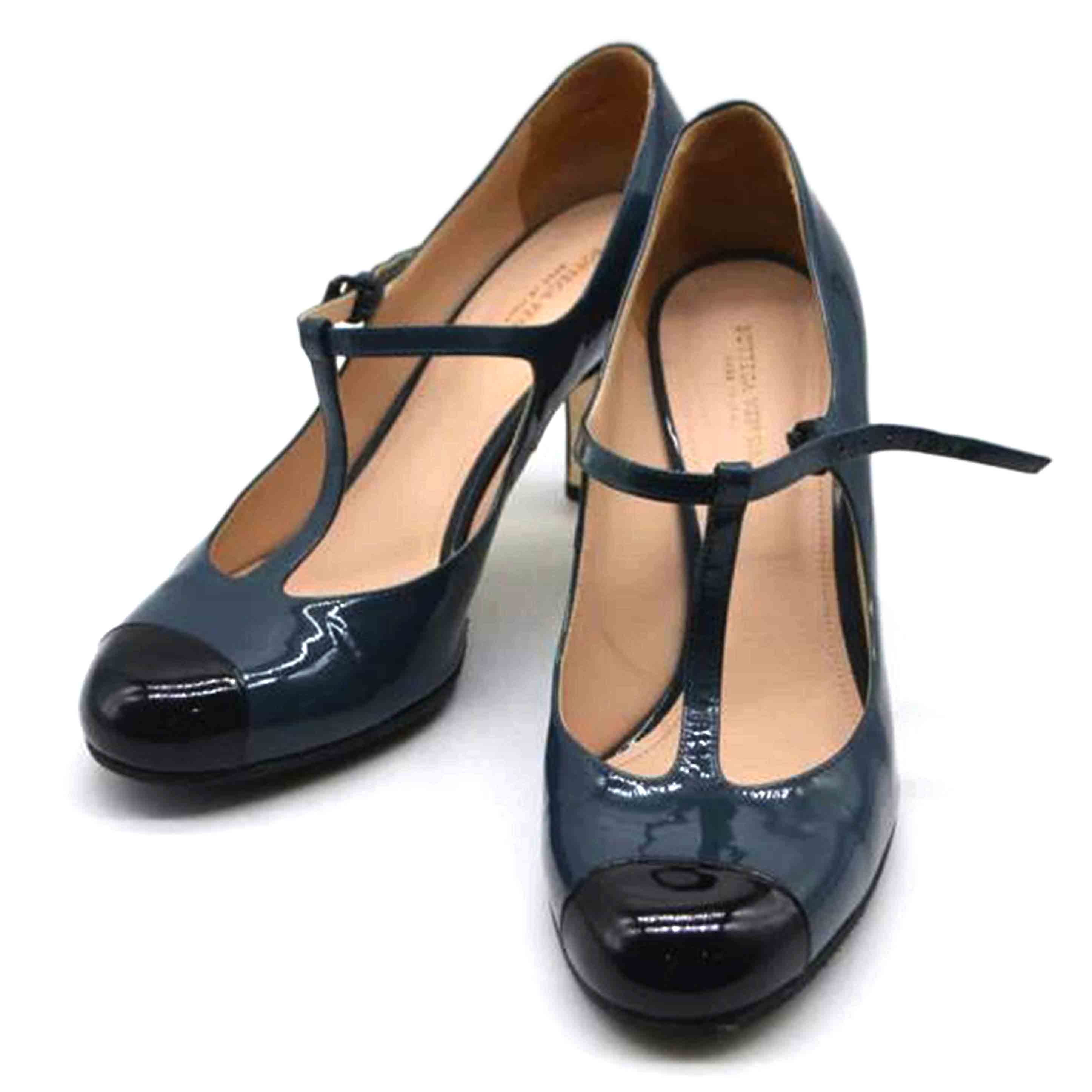 BOTTEGA　VENETA ボッテガ・ヴェネタ/Tストラップトーンドメーリレザーミュール／24．5cm/960458//ABランク/89