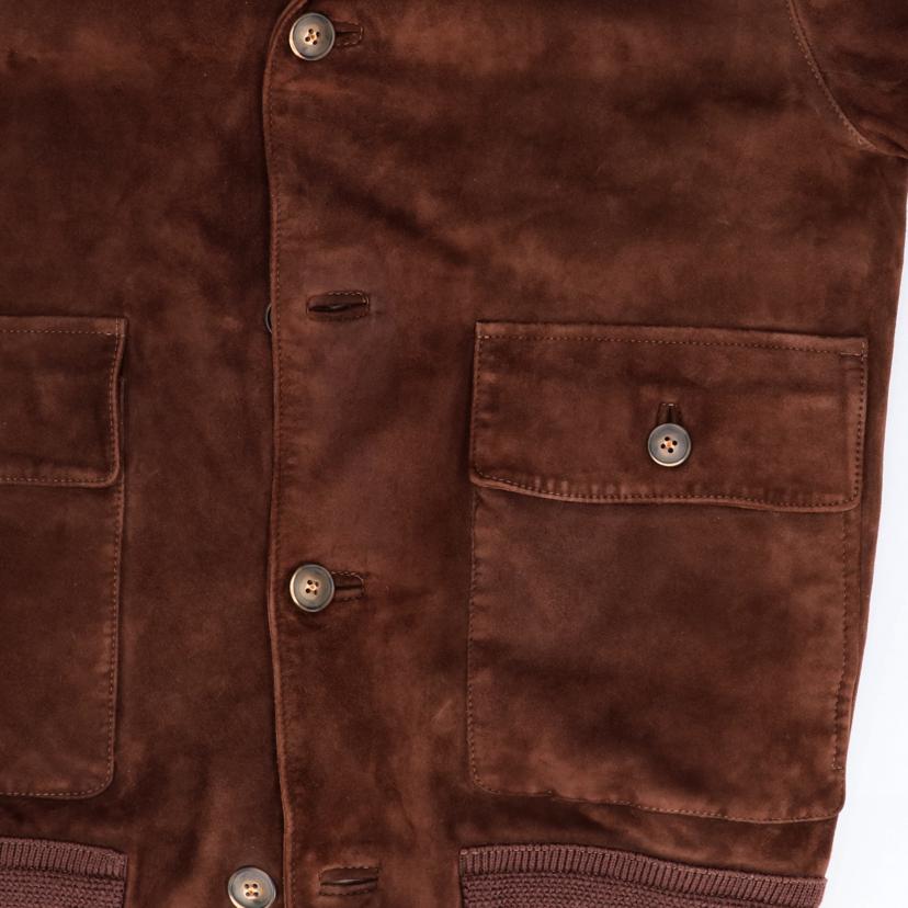 CINQUANTA チンクアンタ/ゴートスエード／ドライビングブルゾンジャケット／ブラウン/H-504/1//Aランク/18