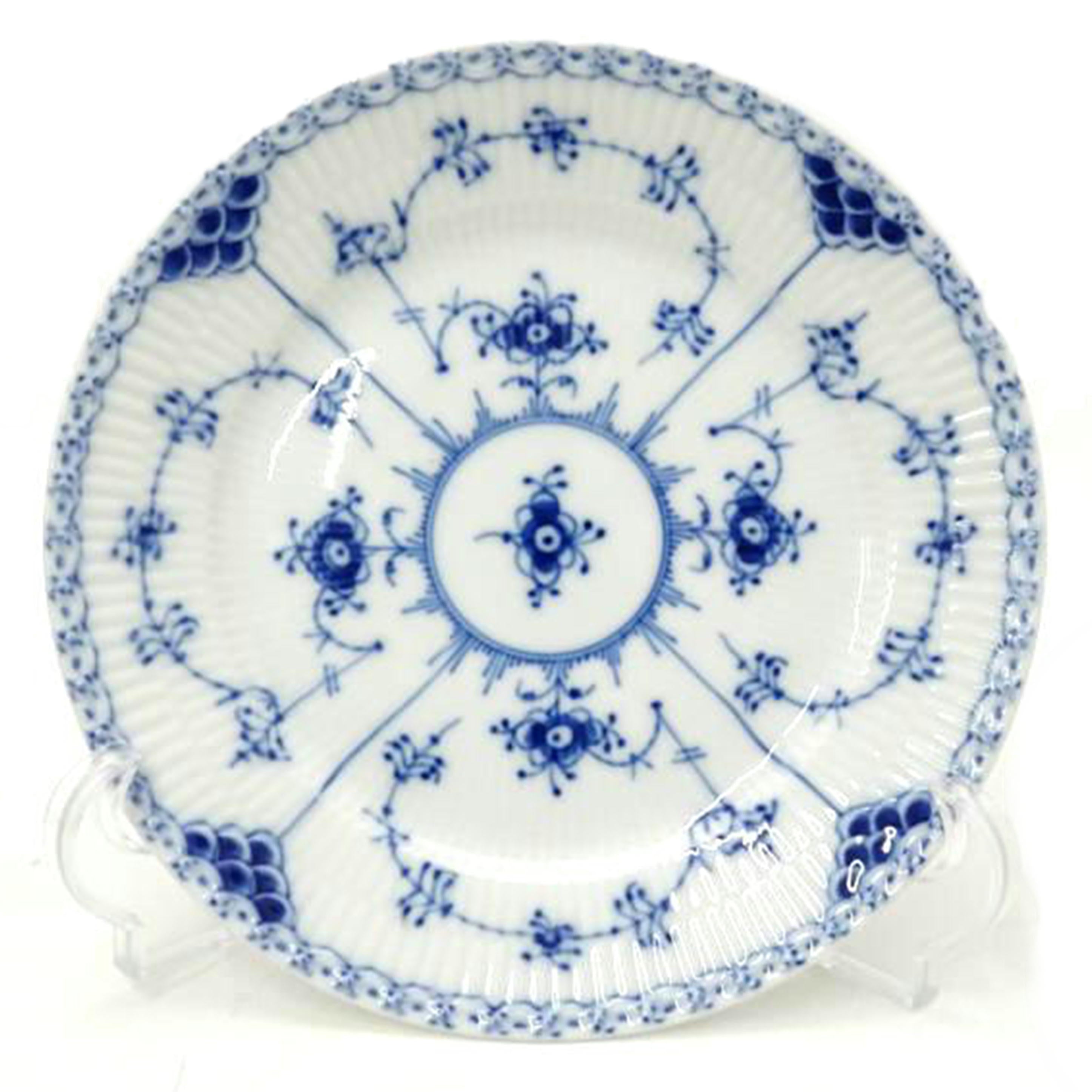 ロイヤルコペンハーゲ ロイヤルコペンハーゲ/ブルーフルーテッド　ハーフレース　20cmプレート//SAランク/69