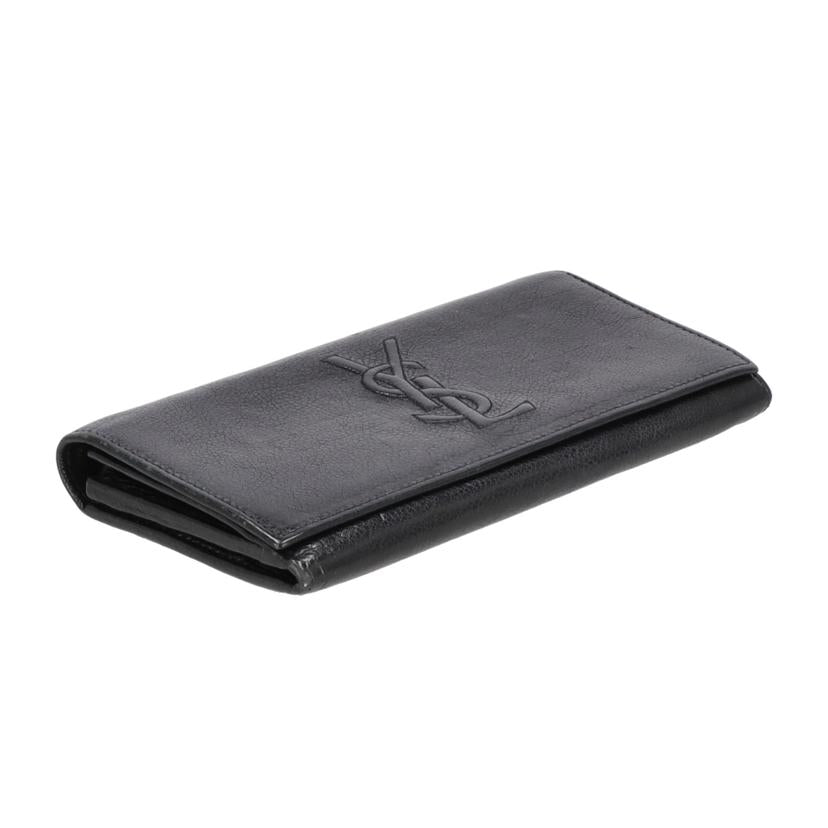 YVES　SAINT　LAURENT イヴサンローラン/ロゴ二つ折り長財布／ブラック//ABランク/18