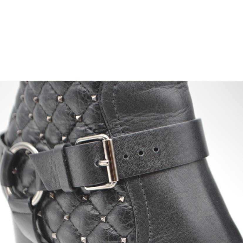 VALENTINO ヴァレンティノ/ベルテッドショートレザーブーツ／24．0cm（38）/PW2S0F74//ABランク/89