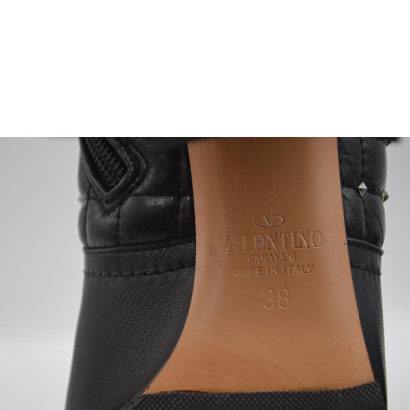 VALENTINO ヴァレンティノ/ベルテッドショートレザーブーツ／24．0cm（38）/PW2S0F74//ABランク/89