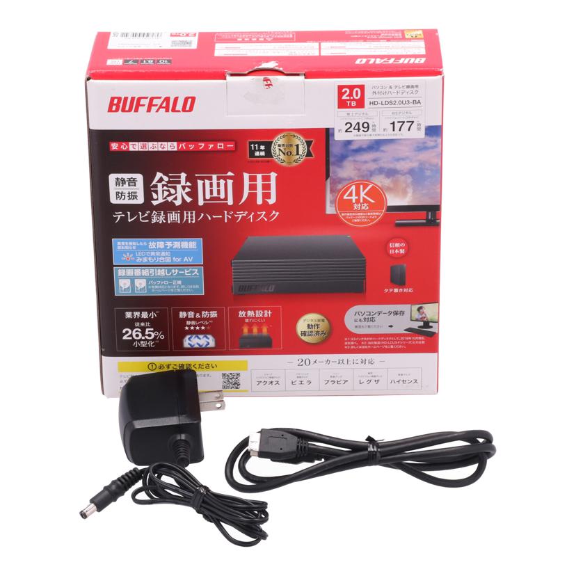 BUFFALO バッファロー　/外付けHDD　2TB/HD-LDS2.0U3-BA//10493490932363/Bランク/85