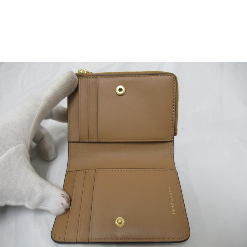 TORY　BURCH/L字ファスナー二つ折り財布／レザー//Aランク/63