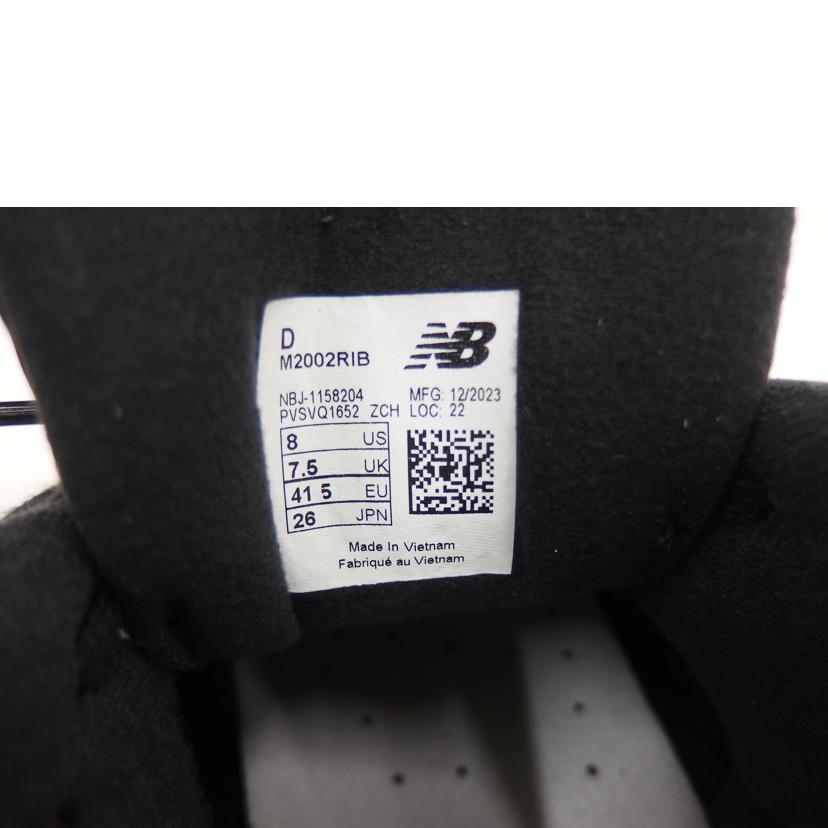 NEW　BALANCE ﾆｭｰﾊﾞﾗﾝｽ/NEW　BALANCE2002R／ブラック/M2002RIB//ABランク/82