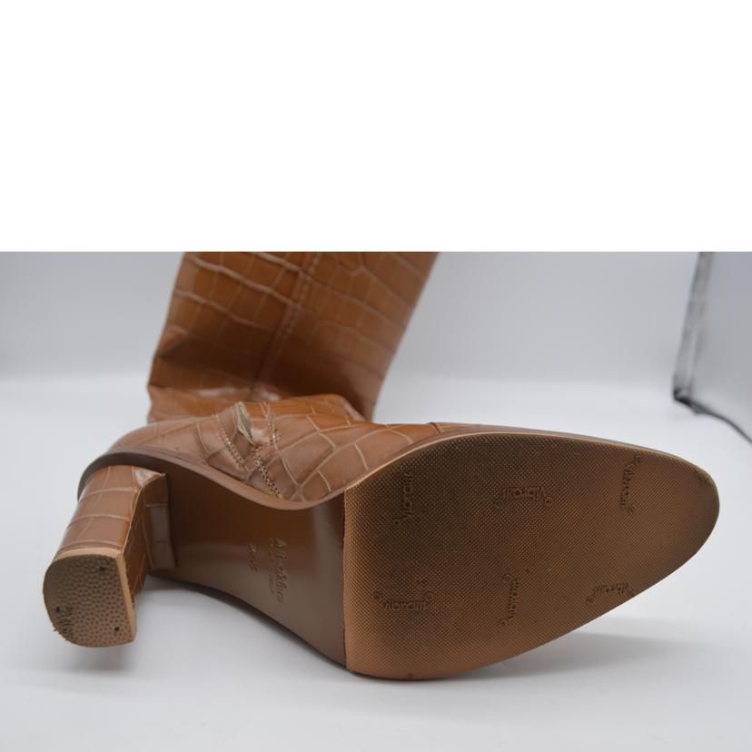 Max　Mara マックスマーラ/エンボスクロコロングレザーブーツ／24．0cm//ABランク/89