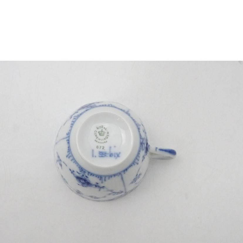 ロイヤルコペンハーゲン ロイヤルコペンハーゲン/ブルーフルーテッド　ハーフレース　カップ＆ソーサー//SAランク/69