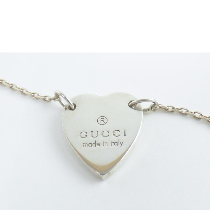GUCCI グッチ/Ag925ハートプレートブレス／17cm//Bランク/64