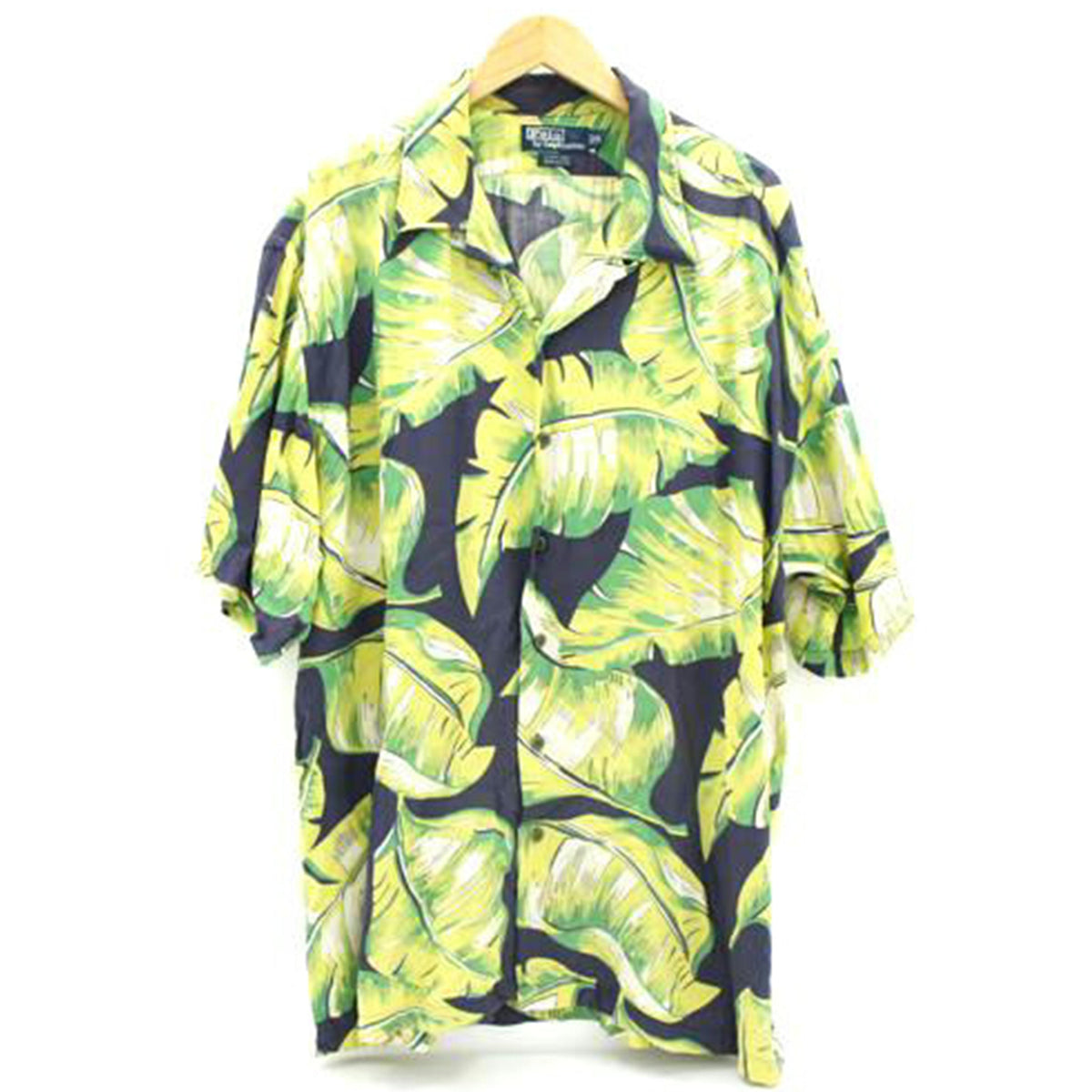 RalphLauren ラルフローレン/90s リーフ柄レーヨンアロハシャツ//ABランク/69