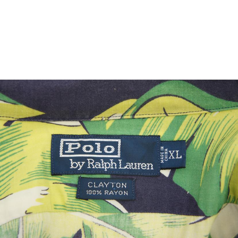 RalphLauren ラルフローレン/90s リーフ柄レーヨンアロハシャツ//ABランク/69