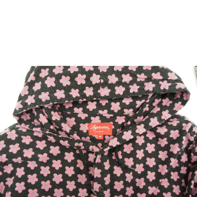 Supreme シュプリーム/15AW　フーデット　フラワー　フランネル　シャツ／M//Bランク/78