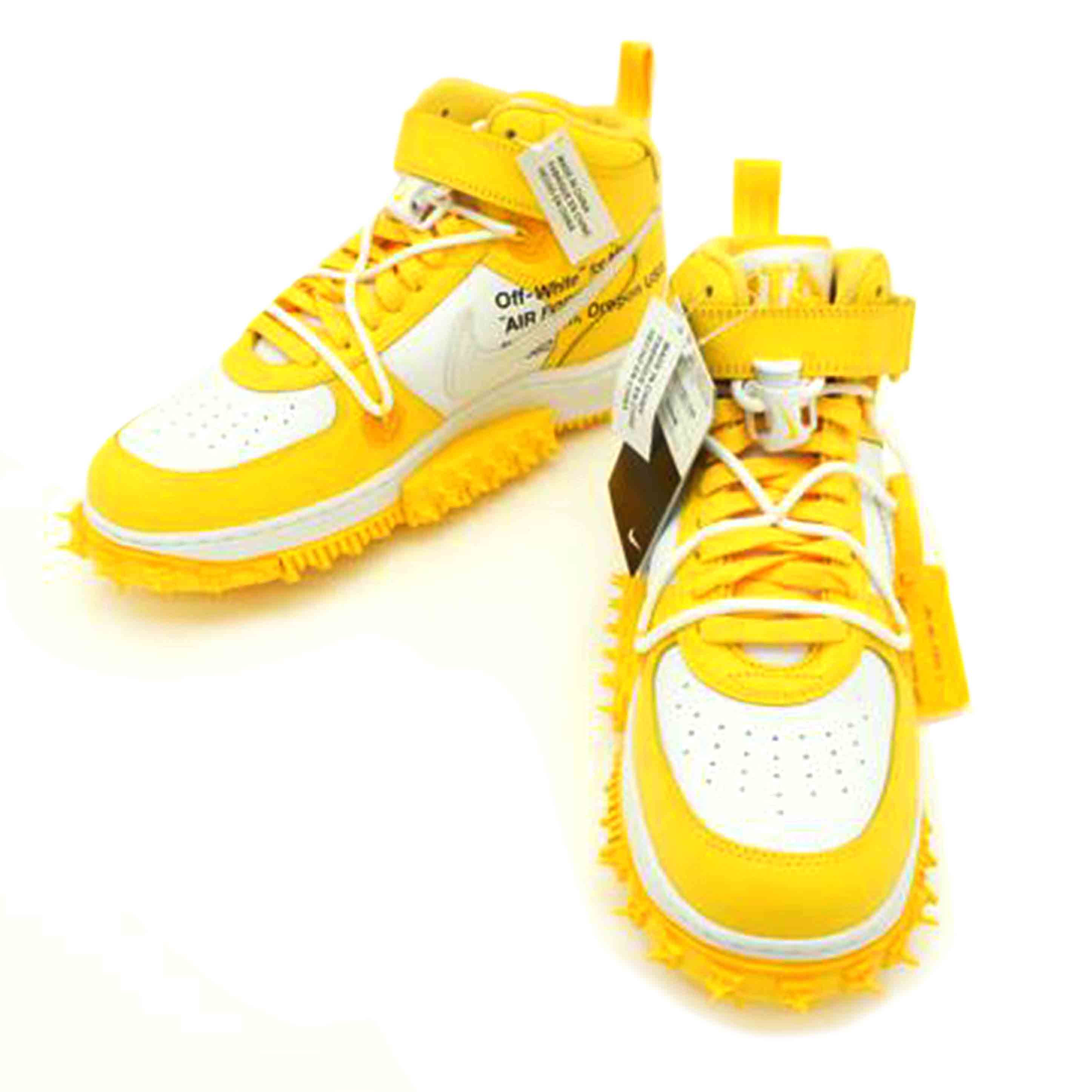 NIKE ナイキ/×OFF－WHITE　AIR　FORCE　1　MID　SP　LTHR/DR0500-101//Sランク/05