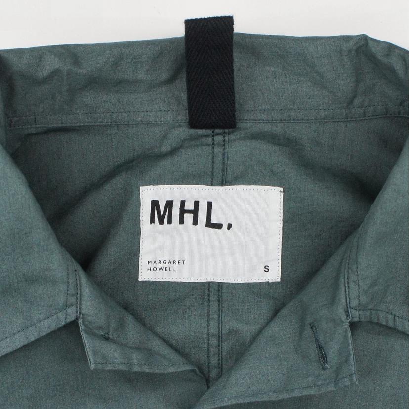 MHL． マーガレットハウエル/コットン長袖シャツ／グリーン　S/596-3150511//Aランク/20