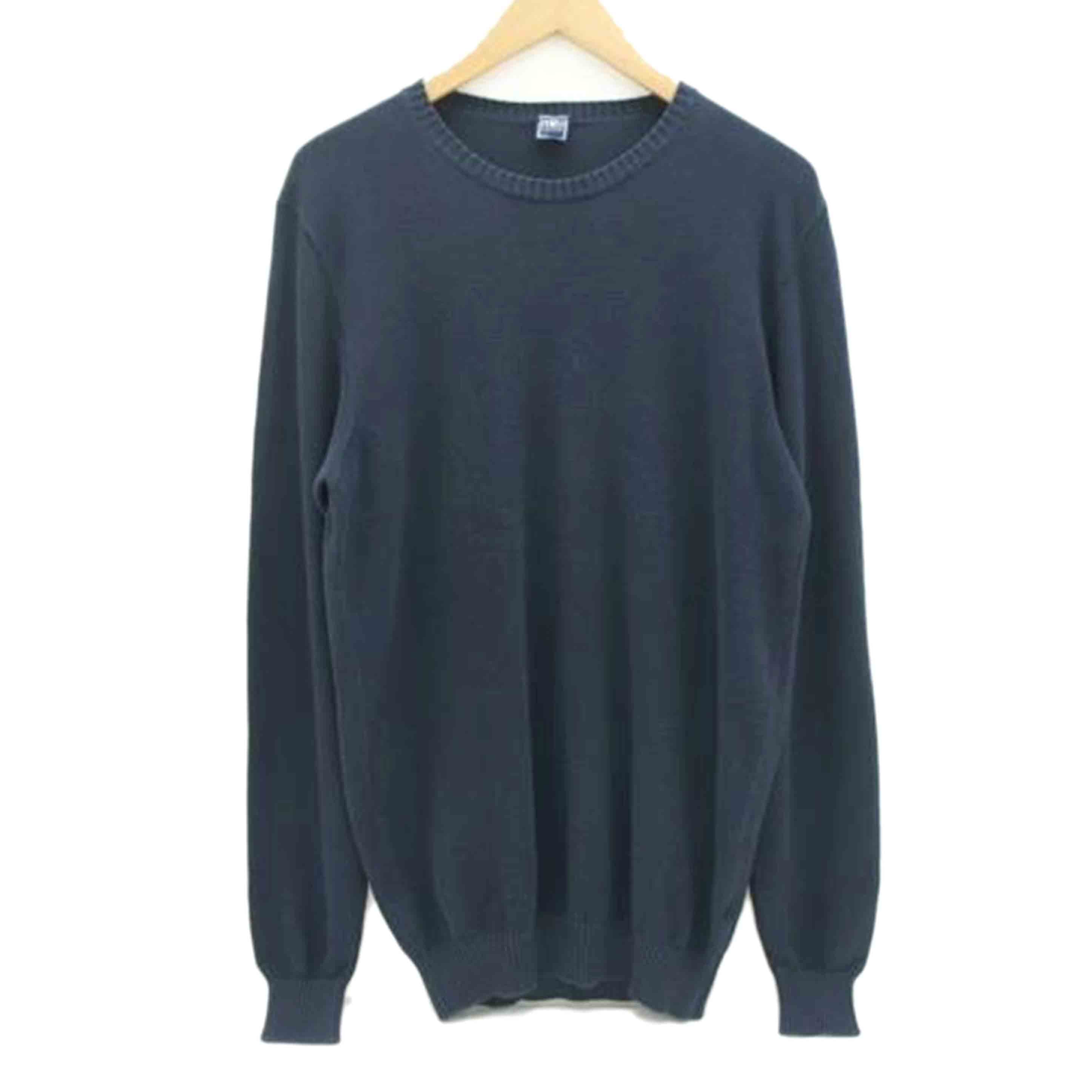 FEDELI フェデーリ/クルーネック　コットンニット長袖シャツ//ABランク/20