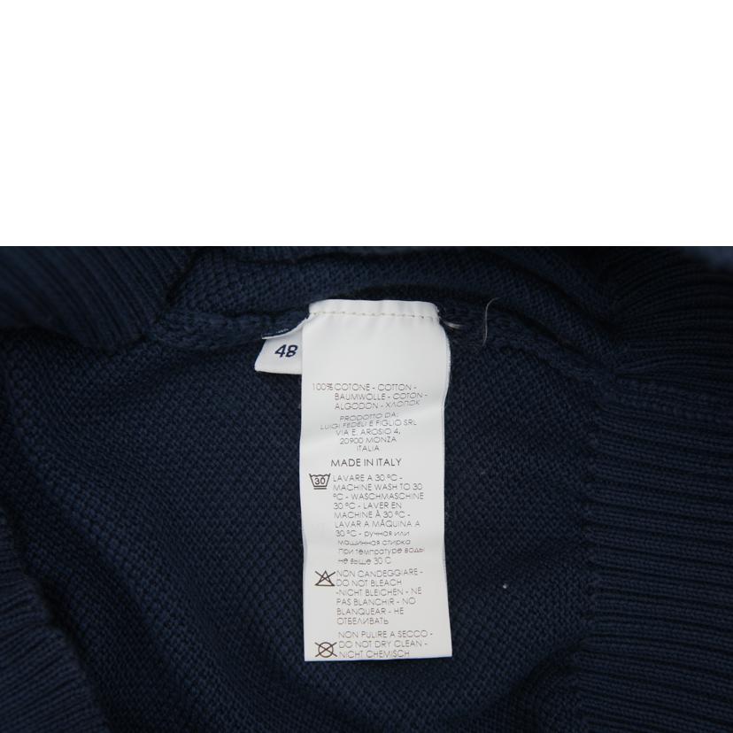 FEDELI フェデーリ/クルーネック　コットンニット長袖シャツ//ABランク/20