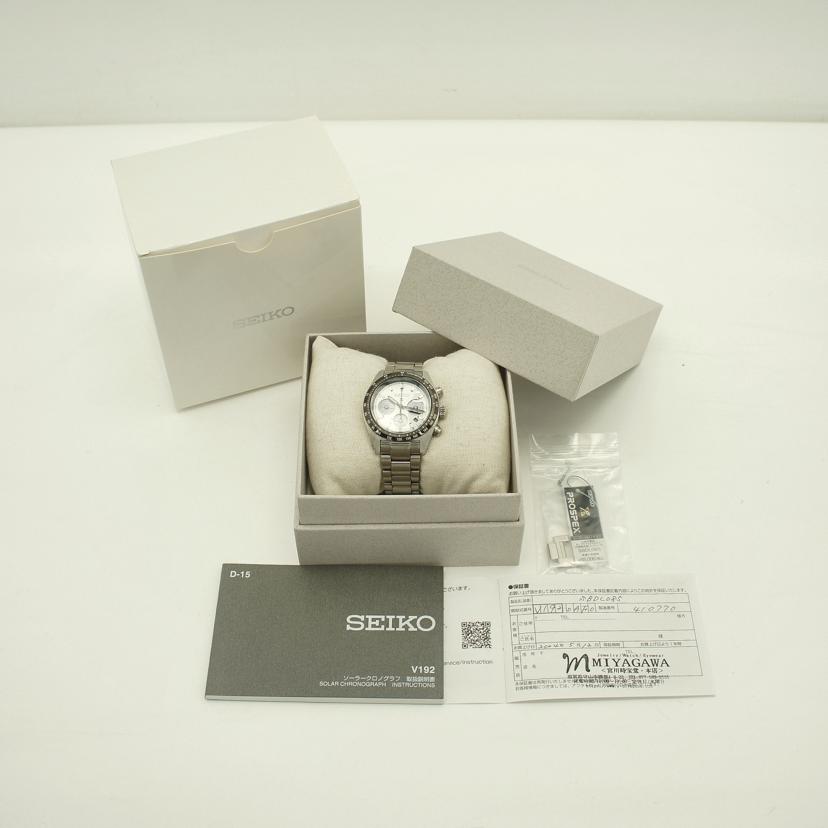 SEIKO セイコー/PROSPEX／メンズ／スピードタイマークロノグラフ／ソーラー/SBDL085//410***/Aランク/78