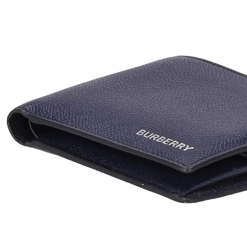 BURBERRY バーバリー/グレイニーレザー二つ折り財布／ネイビー/8014658//ABランク/18