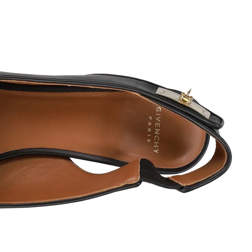 GIVENCHY ジバンシー/レザーヒールパンプス／ブラック//ABランク/18