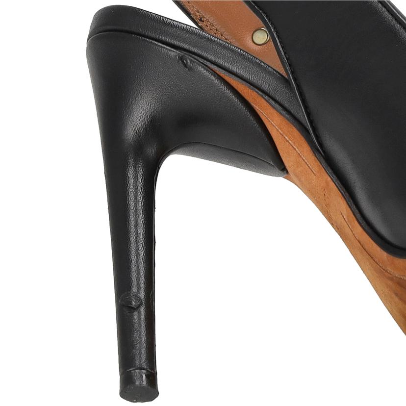 GIVENCHY ジバンシー/レザーヒールパンプス／ブラック//ABランク/18