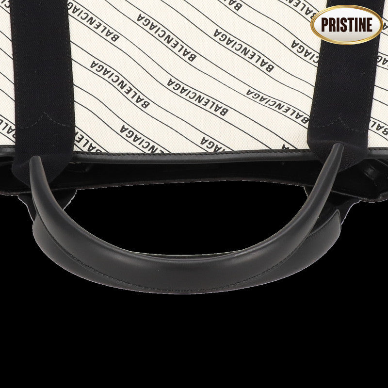 BALENCIAGA バレンシアガ/ネイビーカバス／マルチロゴストライプ/339933//921*/SAランク/91