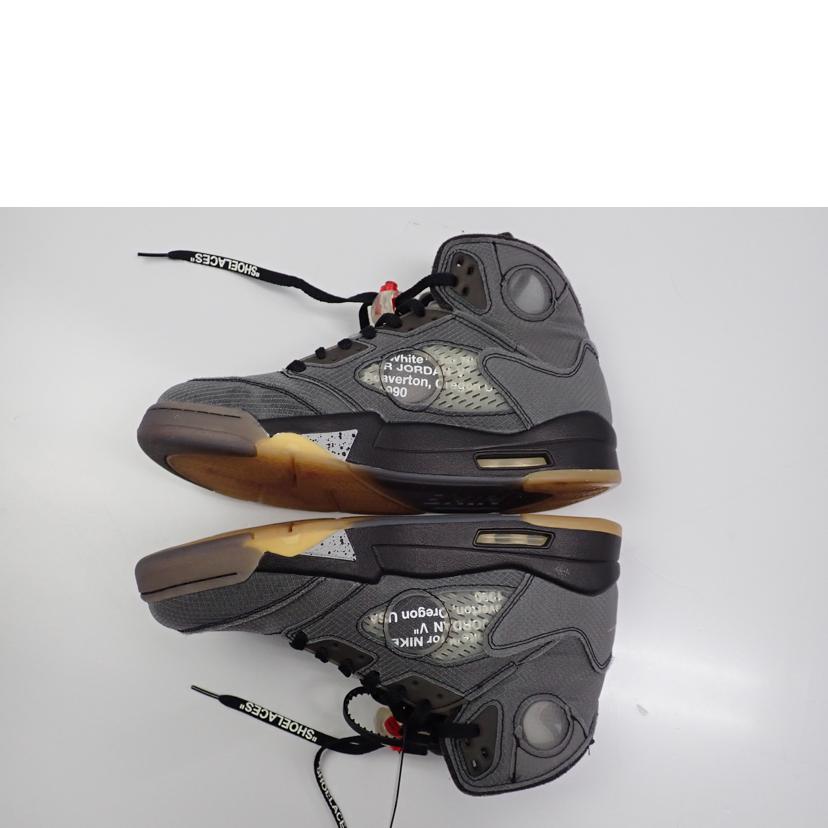 NIKE　×　OFF　WHITE　　 ﾅｲｷ　×　ｵﾌﾎﾜｲﾄ/AIR　JORDAN　5　RETRO　SP/CT8480-100//27.5cm/Bランク/62