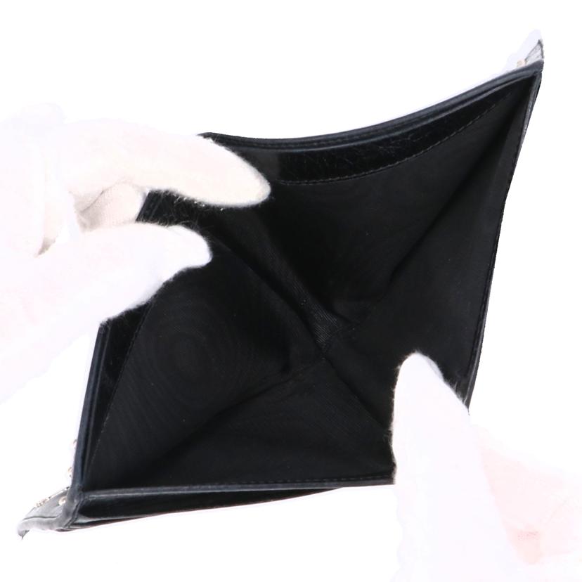 PRADA プラダ/ビジュー／二つ折り財布／カード・札入れ／ブラック/2M0513//ABランク/18